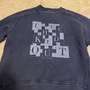 Cute blue aeire crew neck